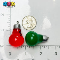 Christmas Bulbs Cracked Red Green Holiday Cabochons Decoden Charm 4 pcs PLAYCODE3 LLC (Copy) Charm