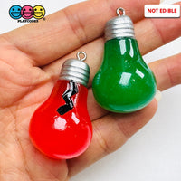 Christmas Bulbs Cracked Red Green Holiday Cabochons Decoden Charm 4 pcs PLAYCODE3 LLC (Copy) Charm