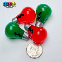 Christmas Bulbs Cracked Red Green Holiday Cabochons Decoden Charm 4 pcs PLAYCODE3 LLC (Copy) Charm