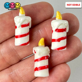 Christmas Candle Holiday Charm 3D Cabochons Decoden Charm 10 Pcs Playcode3 Llc