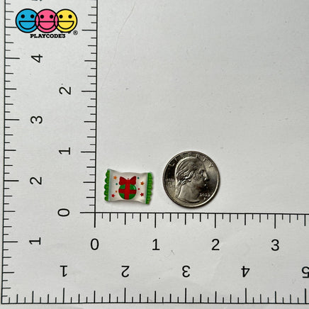 Christmas Candy Fake Peppermint Polar Bear Gingerbread Man Reindeer Holiday Flatback Cabochons