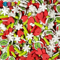 Christmas Character Face Fimo Heart & Snowflake Fake Sprinkles Confetti Funfetti Playcode3 Llc 10