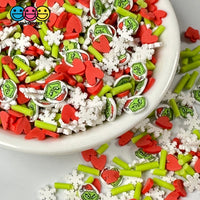 Christmas Character Face Fimo Heart & Snowflake Fake Sprinkles Confetti Funfetti Playcode3 Llc