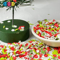Christmas Character Face Fimo Heart & Snowflake Fake Sprinkles Confetti Funfetti Playcode3 Llc