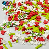 Christmas Character Face Fimo Heart & Snowflake Fake Sprinkles Confetti Funfetti Playcode3 Llc