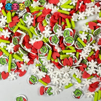 Christmas Character Face Fimo Heart & Snowflake Fake Sprinkles Confetti Funfetti Playcode3 Llc