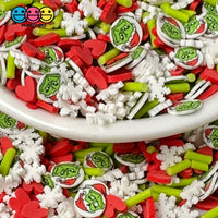 Christmas Character Face Fimo Heart & Snowflake Fake Sprinkles Confetti Funfetti Playcode3 Llc