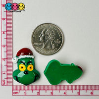 Christmas Character Holiday North Pole Hard Resin Charm Flat Back Cabochons Decoden 10 Pcs Slime