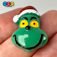 Christmas Character Holiday North Pole Hard Resin Charm Flat Back Cabochons Decoden 10 Pcs Slime