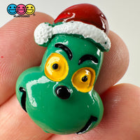 Christmas Character Holiday North Pole Hard Resin Charm Flat Back Cabochons Decoden 10 Pcs Slime