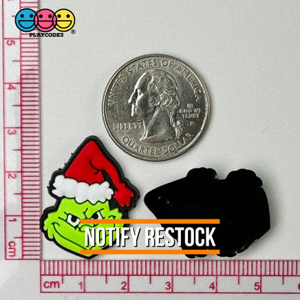 Christmas Character Holiday North Pole Shoe Charm Flat Back Cabochons Decoden 10 Pcs Slime Supply