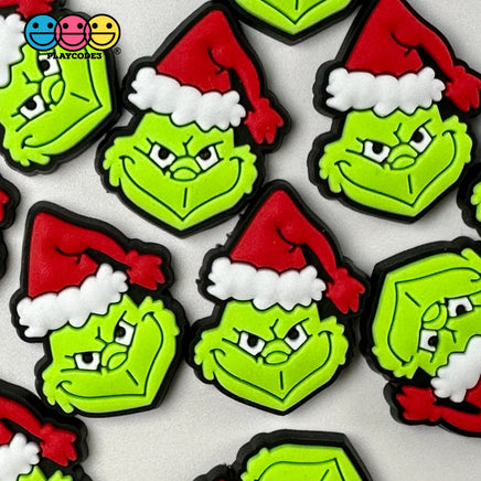 Christmas Character Holiday North Pole Shoe Charm Flat Back Cabochons Decoden 10 Pcs Slime Supply