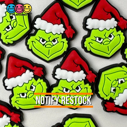 Christmas Character Holiday North Pole Shoe Charm Flat Back Cabochons Decoden 10 Pcs Slime Supply