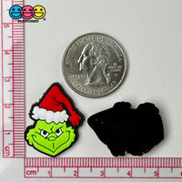 Christmas Character Holiday North Pole Shoe Charm Flat Back Cabochons Decoden 10 Pcs Slime Supply