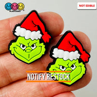 Christmas Character Holiday North Pole Shoe Charm Flat Back Cabochons Decoden 10 Pcs Slime Supply