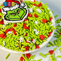 Christmas Character Fimo Mix Heart Snowflakes Fake Sprinkles Confetti Funfetti Sprinkle