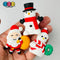 Large Size Christmas Delight Cupcake Toppers Fake Food With Standing Sticks To Assemble - Santa &