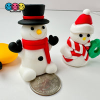 Large Size Christmas Delight Cupcake Toppers Fake Food With Standing Sticks To Assemble - Santa &