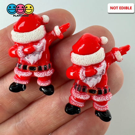 Christmas Dabbing Santa Clause Flatback Cabochons Decoden Charm 10 Pcs Playcode3 Llc