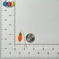 Fake Christmas Light Bulb Ornament Holiday Red Green Orange Blue With String Cabochons Decoden