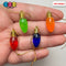 Christmas Fake Bulb Light Ornament Holiday Red Green Orange Blue With String Cabochons Decoden