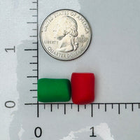 Christmas Fake Marshmallow Desserts Bakes Green Red Holiday Cabochons Decoden Charm 20 Pcs