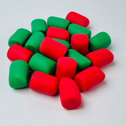 Christmas Fake Marshmallow Desserts Bakes Green Red Holiday Cabochons Decoden Charm 20 Pcs