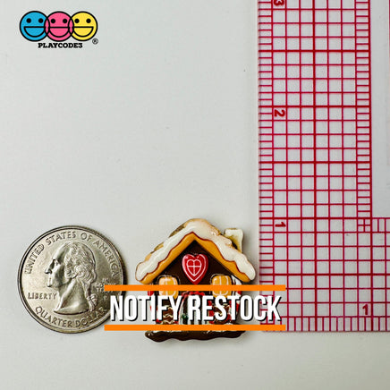 Christmas Gingerbread House Cute Flatback Cabochons Decoden Charm 10 Pcs Playcode3 Llc