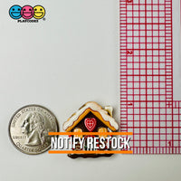 Christmas Gingerbread House Cute Flatback Cabochons Decoden Charm 10 Pcs Playcode3 Llc