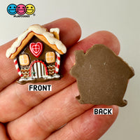 Christmas Gingerbread House Cute Flatback Cabochons Decoden Charm 10 Pcs Playcode3 Llc