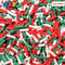 Christmas Green Red White Fake Sprinkles Holiday Decoden Jimmies 20 Grams Sprinkle