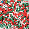 Christmas Green Red White Fake Sprinkles Holiday Decoden Jimmies 20 Grams Sprinkle