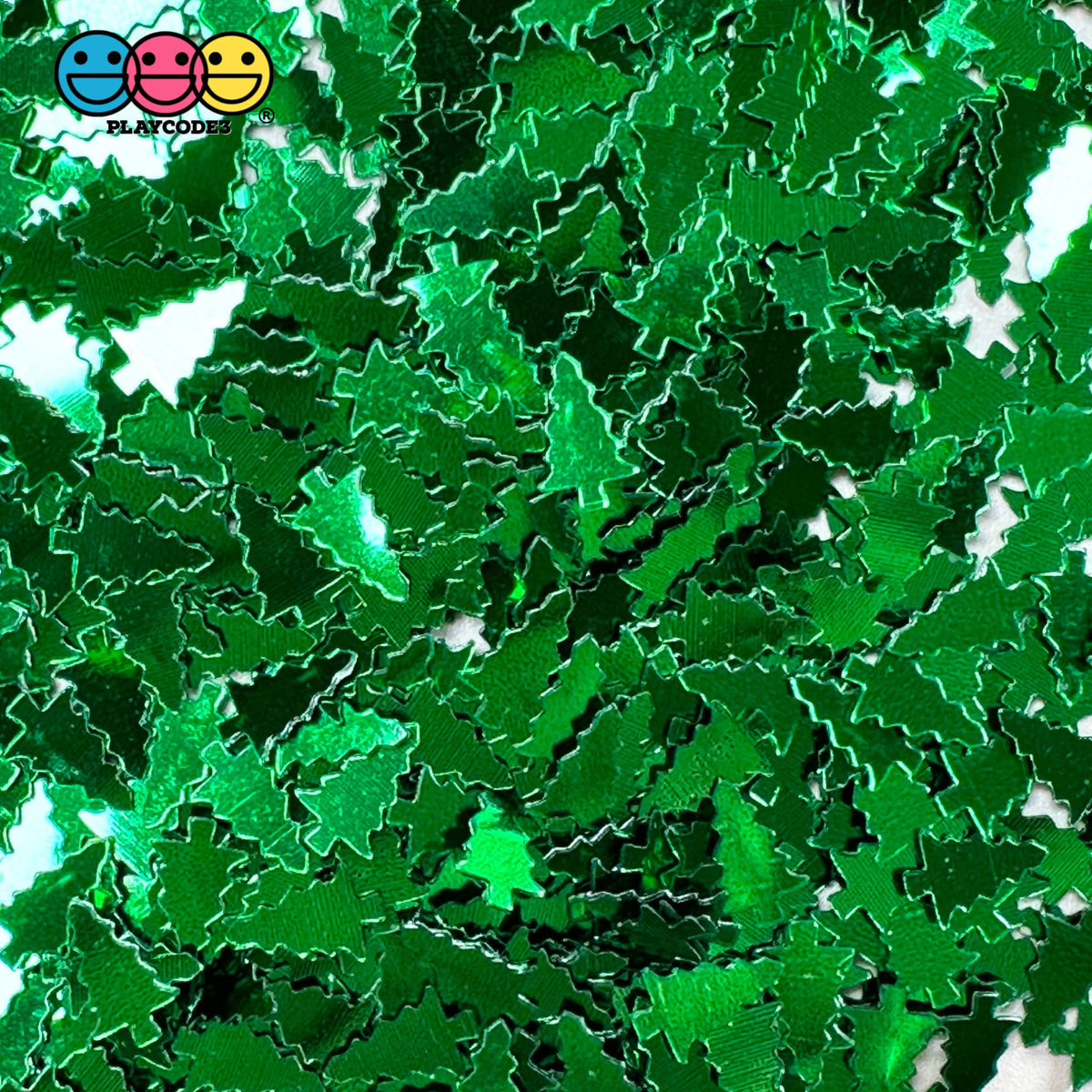 Christmas Green Tree Glitter Sprinkles| PLAYCODE3