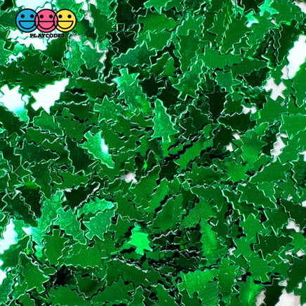 Christmas Green Tree Glitter Plastic Decoden Funfetti Playcode3 Llc