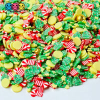 Christmas Holiday Candy Cane Gold Beads Tree Fake Clay Sprinkles Decoden Fimo Jimmies Playcode3 Llc