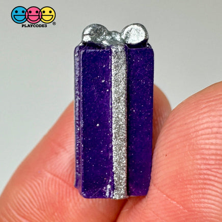 Christmas Holiday Gift Boxes 10Pcs. 5 Types Red Yellow Green Blue Purple Cabochons Decoden Charm 10