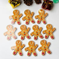 Christmas Holiday Gingerbread Man Woman Cookie Planner Decoden Planars Cabochons Party Favor 8/10