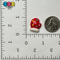 Christmas Holiday Mittens Winter Flatback Cabochons Decoden Charm 10 Pcs Playcode3 Llc