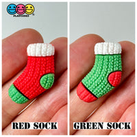 Christmas Holiday Santa Gift Tree Snowflake Wreath Snowman Reindeer Mitten Sock Flatback Cabochons
