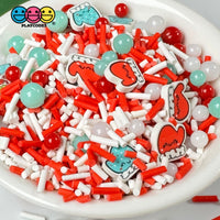 Christmas Mitten Mix Kawaii Face Fimo Snowflake Beads Fake Clay Sprinkles Playcode3 Llc Sprinkle