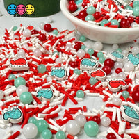 Christmas Mitten Mix Kawaii Face Fimo Snowflake Beads Fake Clay Sprinkles Playcode3 Llc Sprinkle