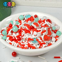 Christmas Mitten Mix Kawaii Face Fimo Snowflake Beads Fake Clay Sprinkles Playcode3 Llc Sprinkle