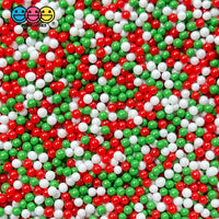 Christmas Mix Nonpareil Glass 1.9Mm Beads Caviar Faux Sprinkles Decoden 20 Grams Bead