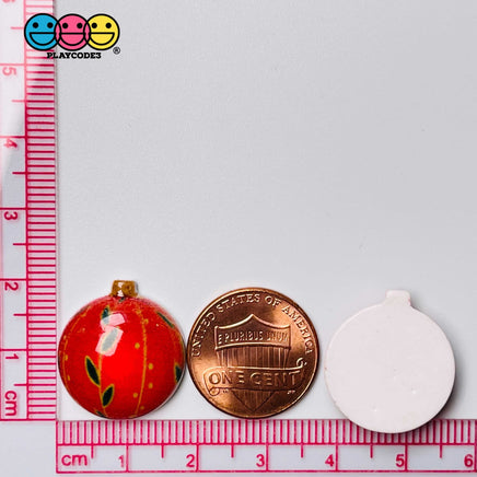 Christmas Ornaments Flatback Mini Charms Bulb Charm Decoration Cabochons 10 Pcs