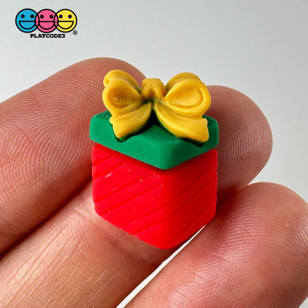 Christmas Penguin Santa Reindeer Gift Box Truck Holiday Flatback Cabochons Decoden Charm 10 Pcs