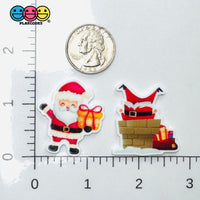 Christmas Santa Clause Gift Chimney Holiday Planner Decoden Planars Cabochons Party Favor 10 pcs Planar