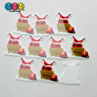 Christmas Santa Clause Gift Chimney Holiday Planner Decoden Planars Cabochons Party Favor 10 pcs Planar