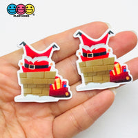 Christmas Santa Clause Gift Chimney Holiday Planner Decoden Planars Cabochons Party Favor 10 pcs santa chimney Planar