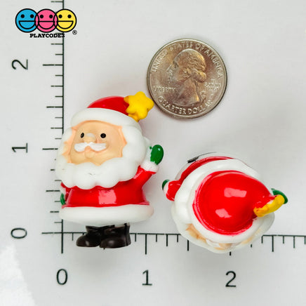 Christmas Santa Clause Holiday Yellow Star 3D Figure Cabochons Decoden Charm 5 Pcs Playcode3 Llc