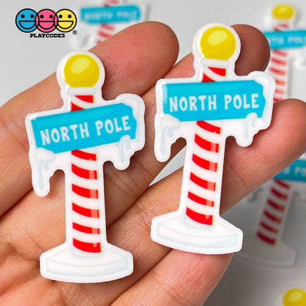 Christmas Theme North Pole Snow Globe Polar Bear Gingerbread House Planar 10Pcs